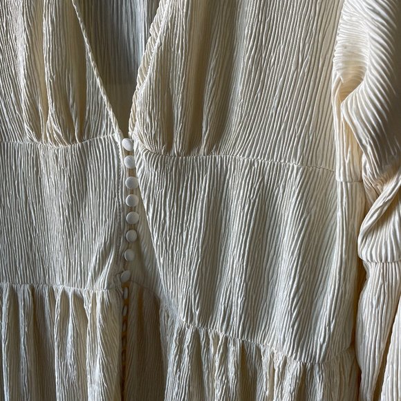 Ivory Bohemian Crinkle Dress - Picture 4 of 5